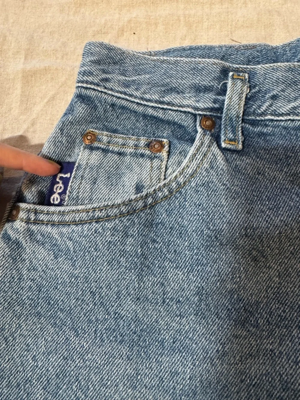 Vintage Y2K Lee Jeans High Rise Tapered Straight Cropped Denim Size 27